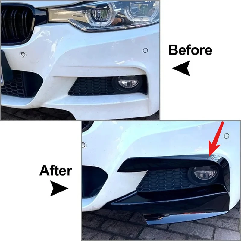 

Накладки на передний бампер (воздухозаборники) для BMW 3-й серии F30 F31 2012-2018 (только для M-Sport), 1 пара