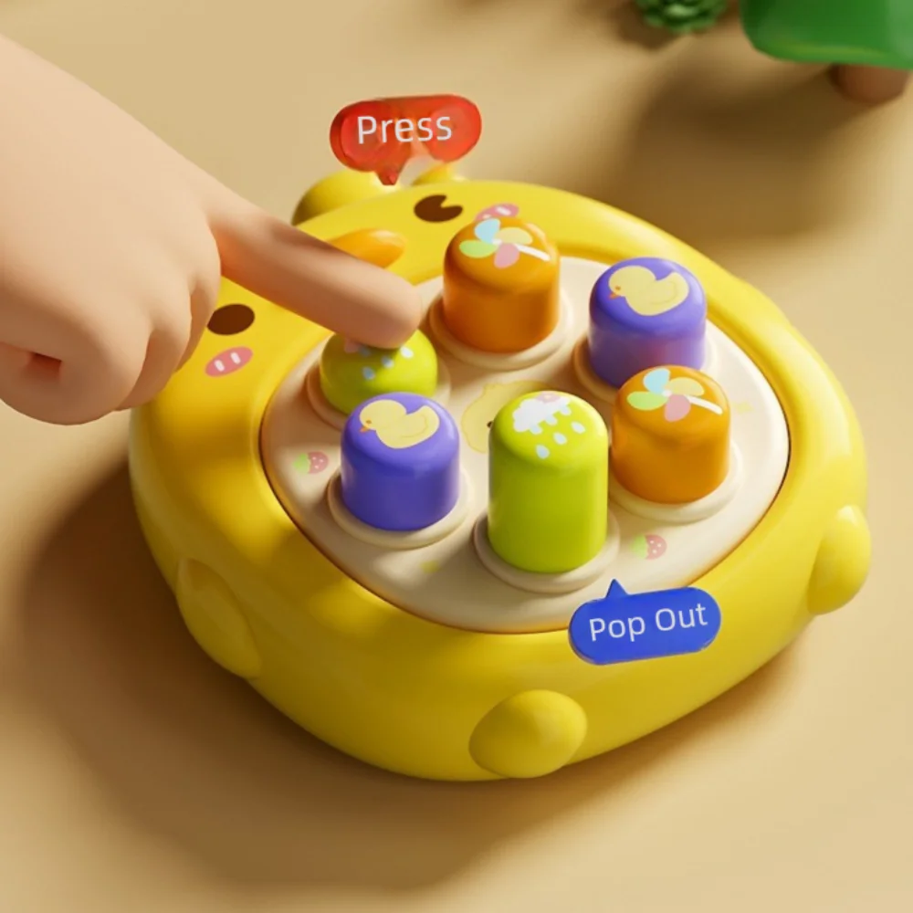 Cartoon Tiere Whack-a-Mole Spielzeug Ente Frosch Apfel Mini Größe Baby Lernspielzeug Stressabbau Fingerpresse Spielzeug für Kleinkinder