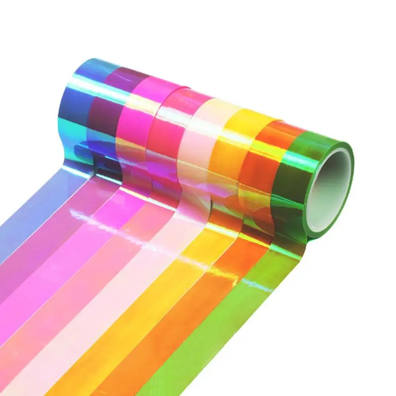 yunyun Rhythmic Gymnastics Decoration Holographic Prismatic Glitter Tape Hoops Stick DIY Scrapbooking Tools Masking Tapes Set