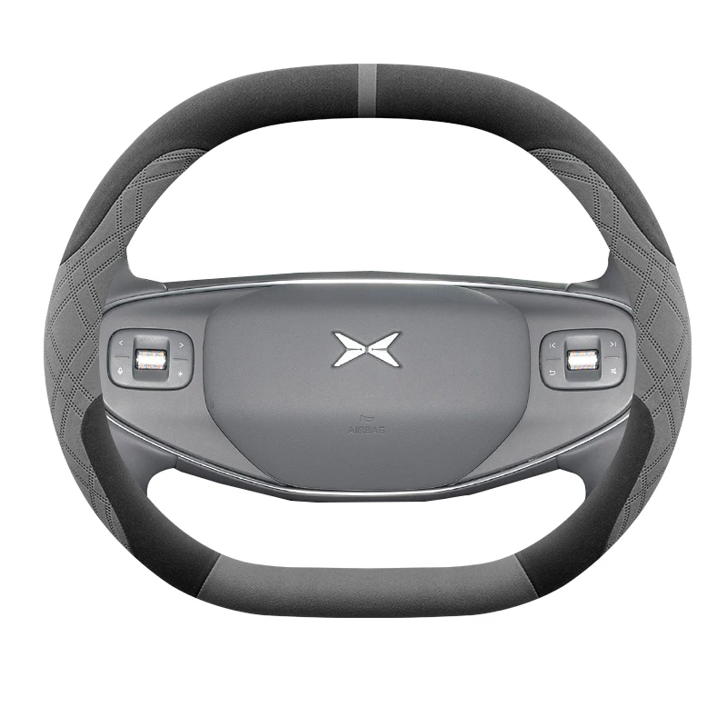 

Suede Leather Steering Wheel Covers for Xiaopeng G6 Non-slip Wear-resistant Odor-free Handle Cover Universal