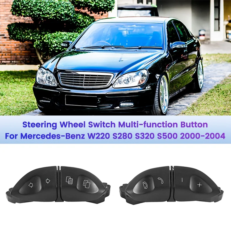 

Car Steering Wheel Switch Button For Mercedes-Benz W220 S280 S320 S500 2000-2004 Accessories Parts