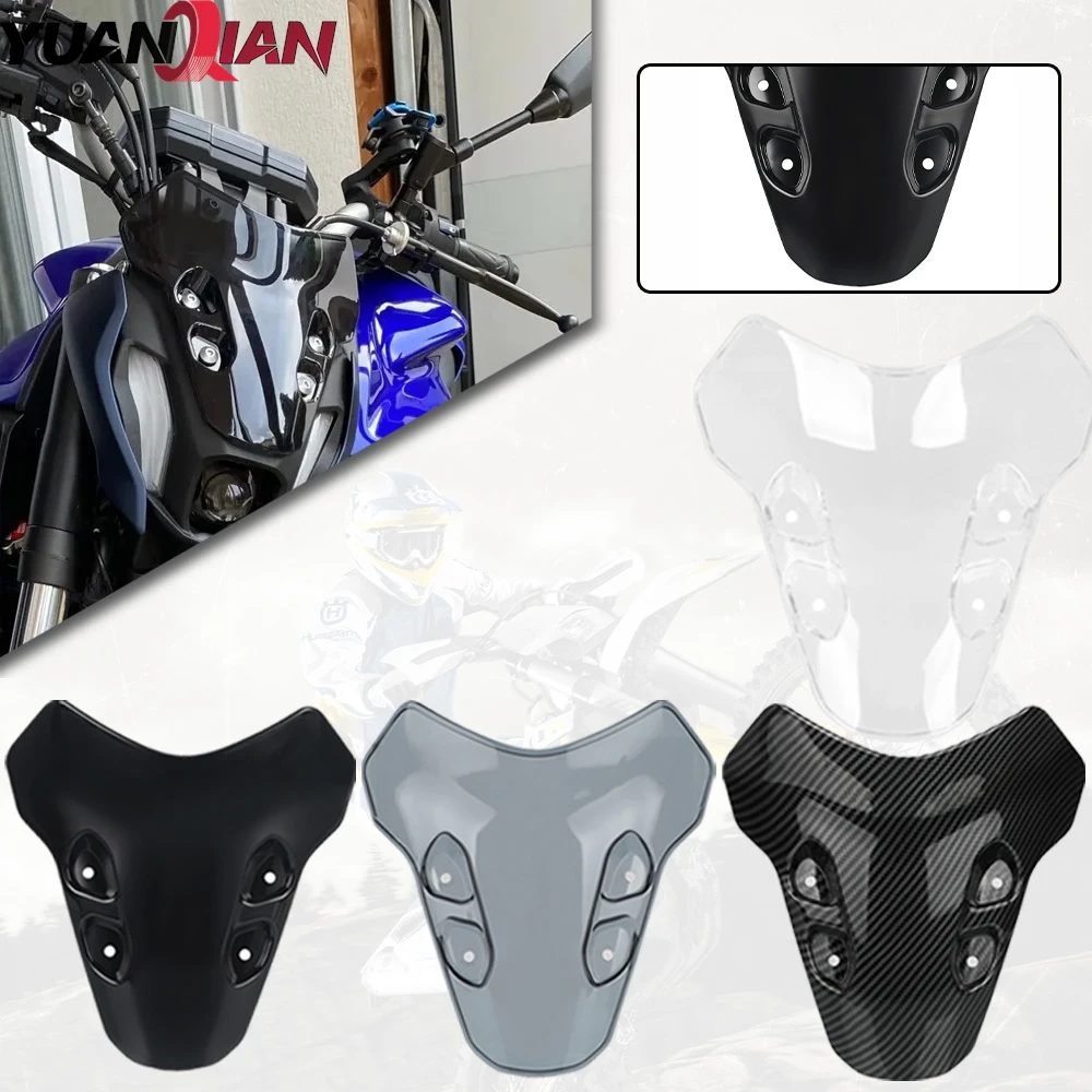 

MT07 2024 2023 2022 2021 For Yamaha MT07 Windscreen MT-07 MT 07 Motorcycle Windshield Deflectors Wind Shield Screen Protector