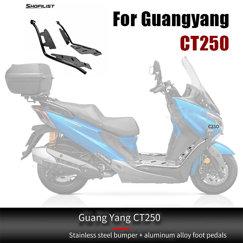 

Modified Bumper for Guangyang CT250 Stainless Steel Bumper, Aluminum Alloy Foot Anti Drop Bumper, Spotlight Bracket Bumper 2024