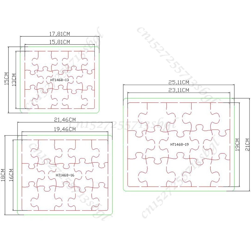 

Штампы для резки пазлов — новая форма для высечки и дерева, HT1468, подходит для обычных машин для высечки на рынке.