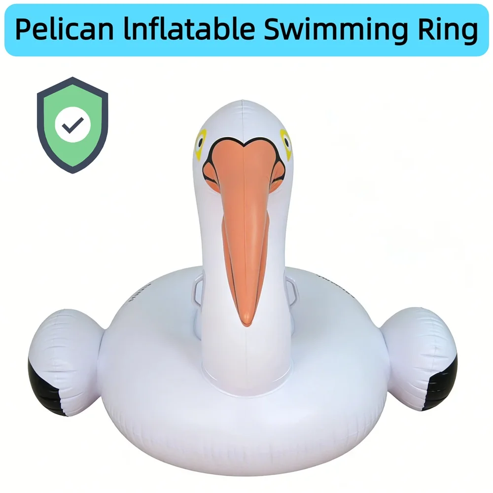 Galleggiante Gonfiabile Pelican Wonflex, Giocattolo Divertente per Piscina, Decorazione per Feste, Cerchio Galleggiante Estivo per Spiaggia, Zattera per Adulti e Bambini