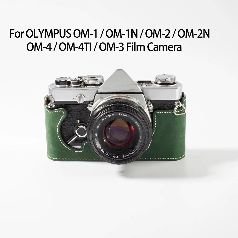 Genuine Leather Half Case For OLYMPUS PEN-FT OM-1/1N OM-2/2N OM-4