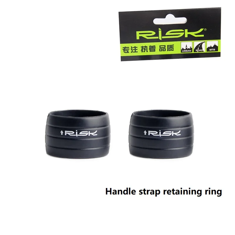 1 Pair Risk Road Bike Handlebar Tape Fixed Ring Non-Slip Bicycle Handlebar Winding Silica Gel Cover Wrap Route Protector