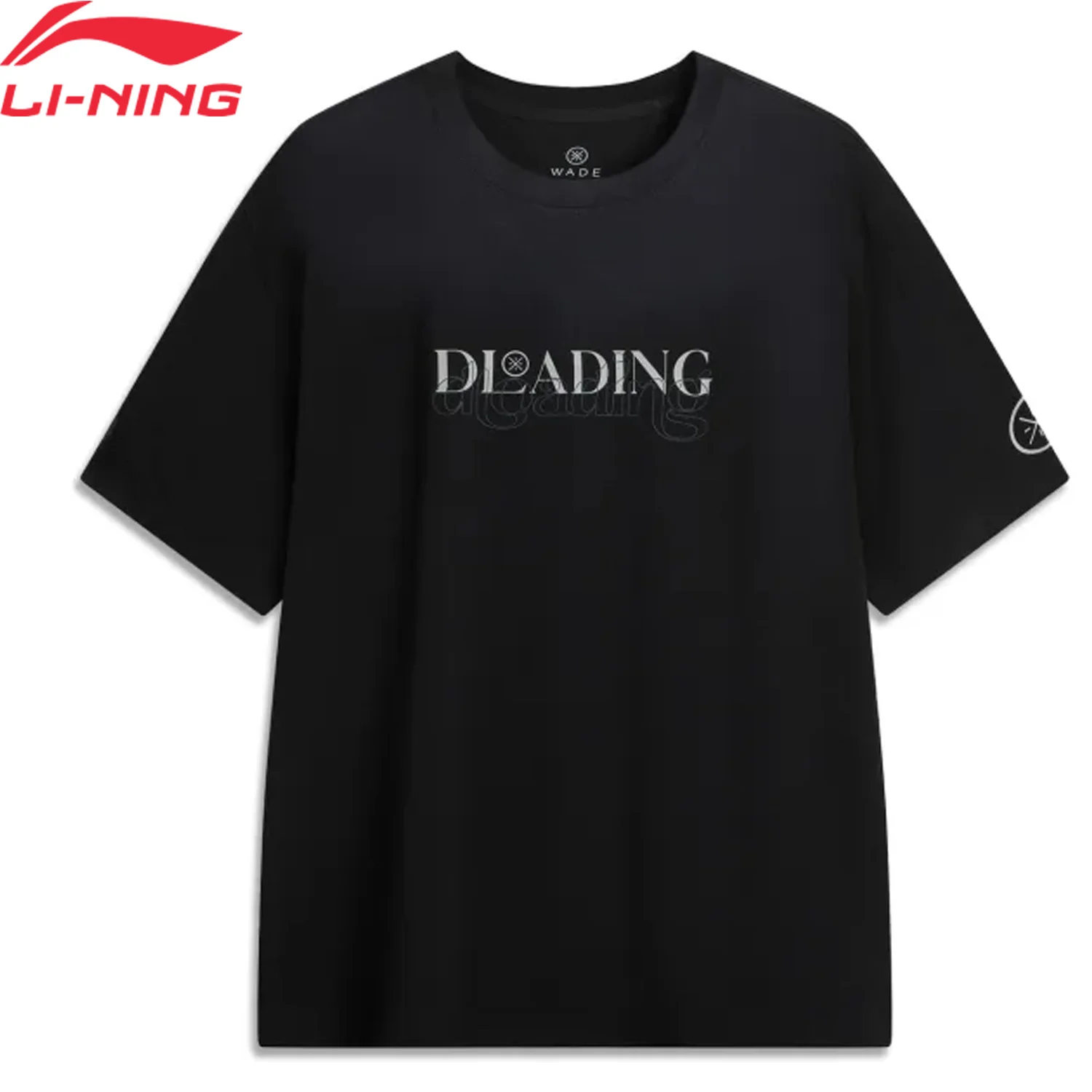 

Мужская футболка Li-Ning Wade AT DRY FREEZE, свободная посадка, дышащая удобная подкладка, спортивные футболки с короткими рукавами для отдыха, AHSV817