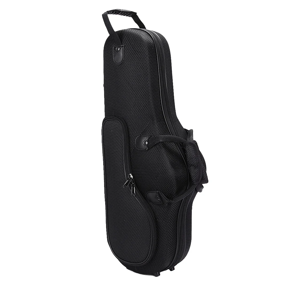 Water-Resistant Oxford Fabric Alto Saxophone Big Bag Box Sax Soft Case with Adjustable Shoulder Strap Black