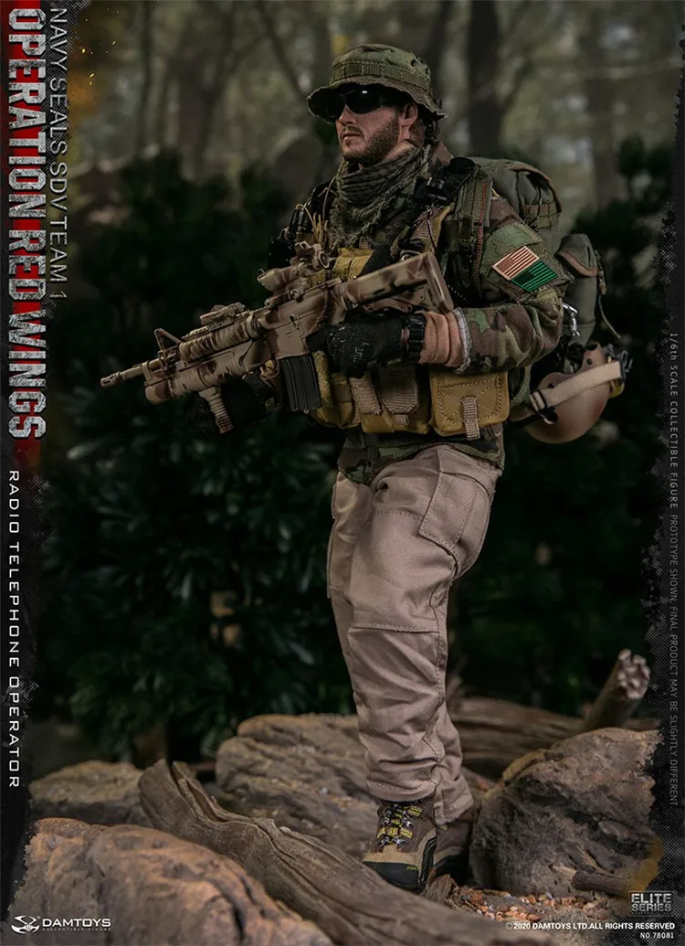 DAMTOYS-NAVY SEALS Radio Telephone Operator Figure, Masculino Soldado Action Body, Brinquedos Conjunto Completo, 12 ", Escala 1,6, Escala 1,6