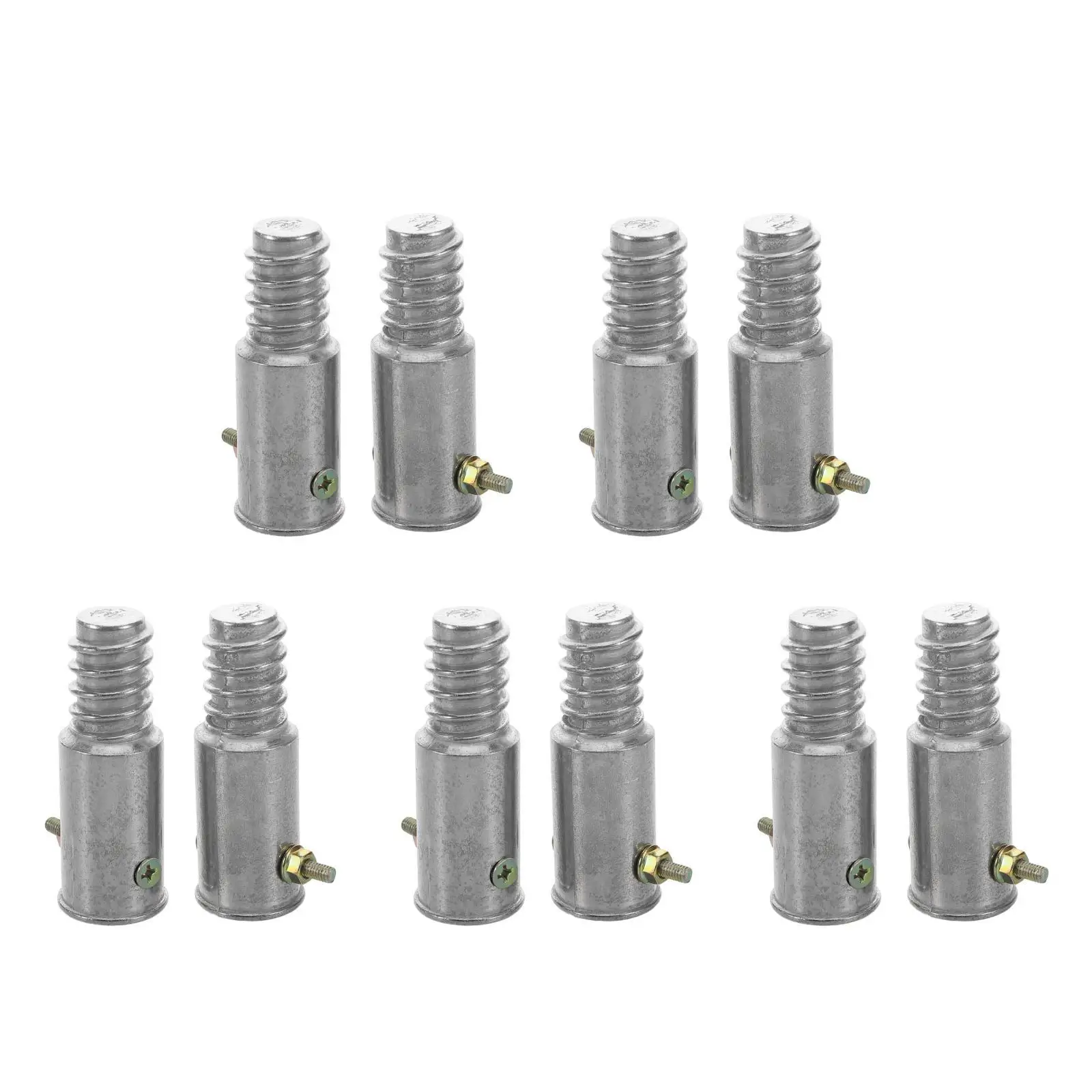 

5 шт., 5 комплектов, насадки с резьбой для метлы, запасные части для ручки, сменный адаптер-удлинитель для концевого стержня