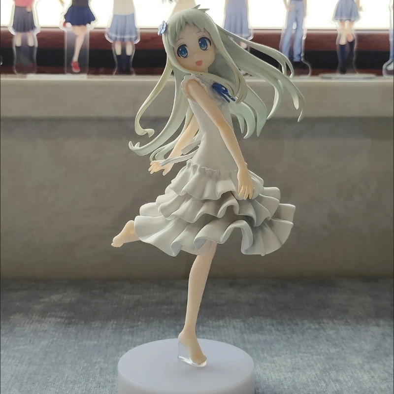 

В наличии 16 см Anohana Menma 16 см аниме фигурка-подставка поза коллекция ПВХ настольный орнамент модель игрушки подарки на день рождения для детей