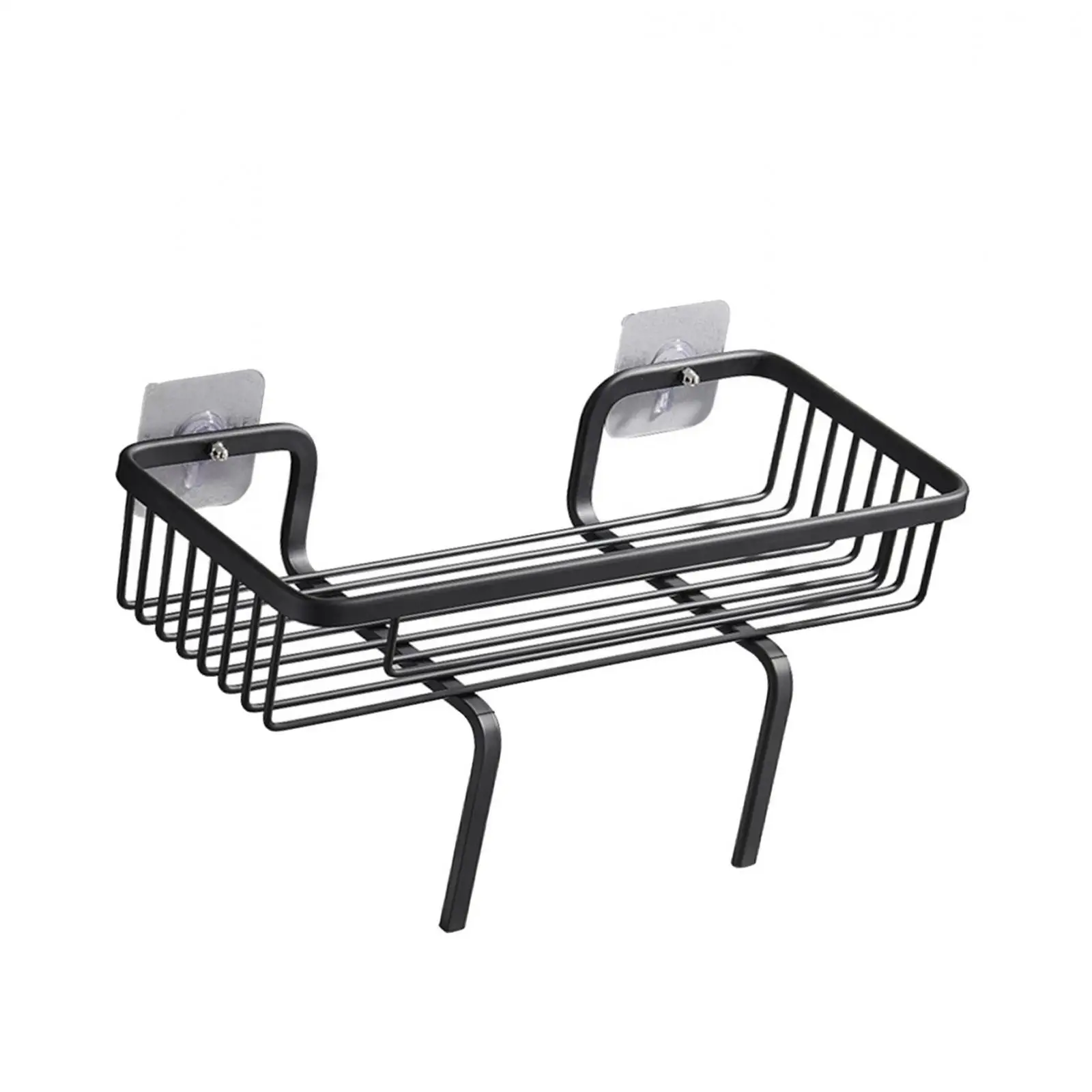 Bathroom Storage Rack Toilet Shelf Shower Caddy Basket No Drilling Wall Mounted