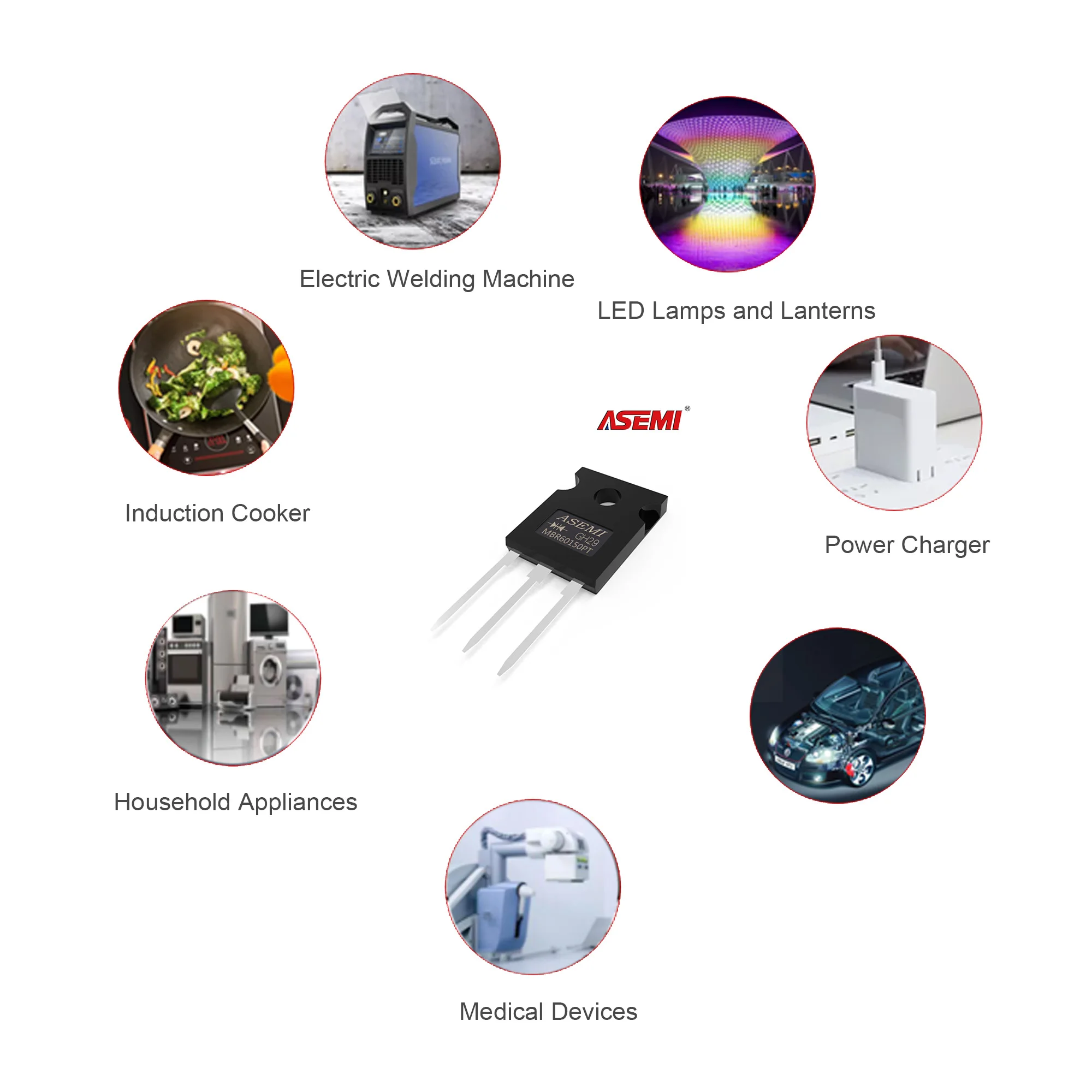 MBR60150PT Schottky Diode 60A 150V ASEMI baru