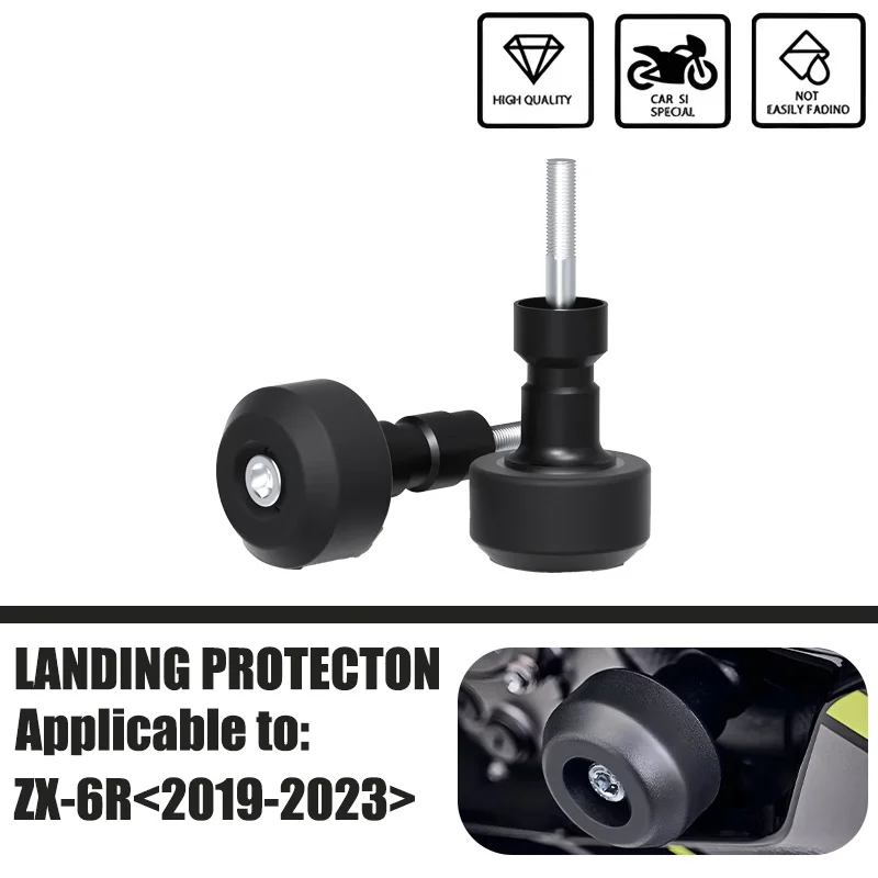 

Motorcycle Frame Sliders Crash Protector Body Engine Protection Against Drops for Kawasaki ZX-6R ZX6R 2019-2023