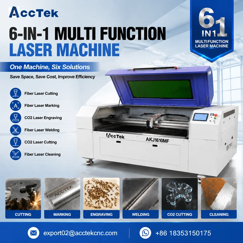 Co2 Laser Engraving Machine - Многофункциональный волоконный лазерный станок 6 в
