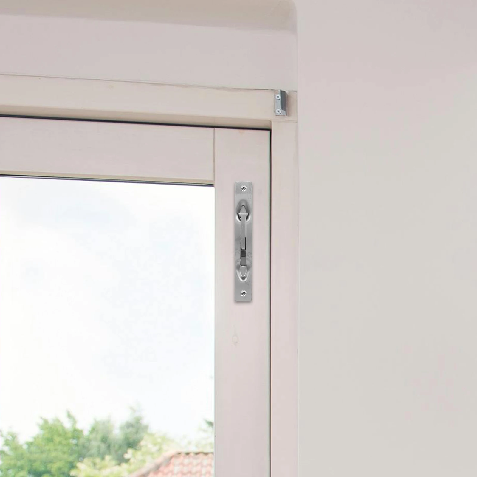 

Door Lock Security Barn Latch Anti Theft Car Locks Padlock Hinge Courtyard Gate Gap Adjuster Silver Bolt Barrel