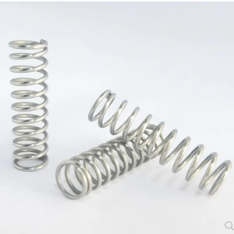 10pcs/lot wire diameter1.0mm Stainless steel compression spring outer diameter 6-15mm length 10-50mm