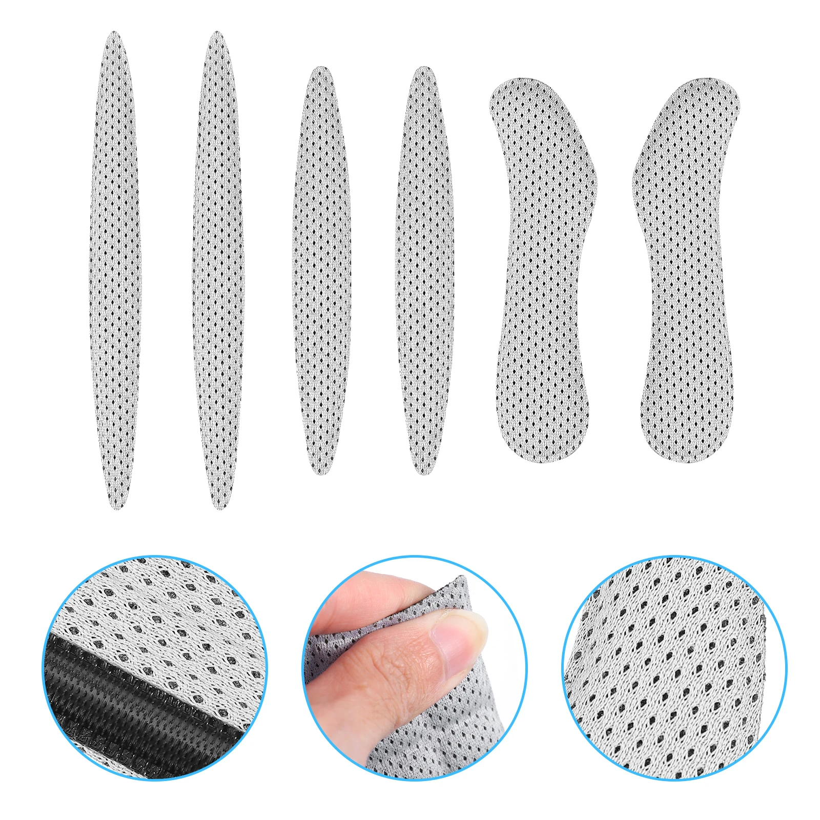 

2 Sets Motorcycle Liner Sponge Cushion Cooling Light Grey Heat Insulation Lining Protective Pad Breathable Elastic Anti