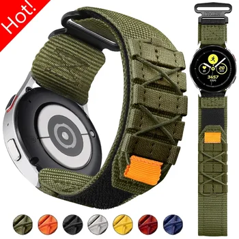 ไนลอนกีฬาสําหรับ Samsung Galaxy นาฬิกา 7 6 5 4 40 มม.5Pro 6Classic 47 มม.22 มม.20 มม.สําหรับ Huawei Watch 4 GT3 4Pro Band
