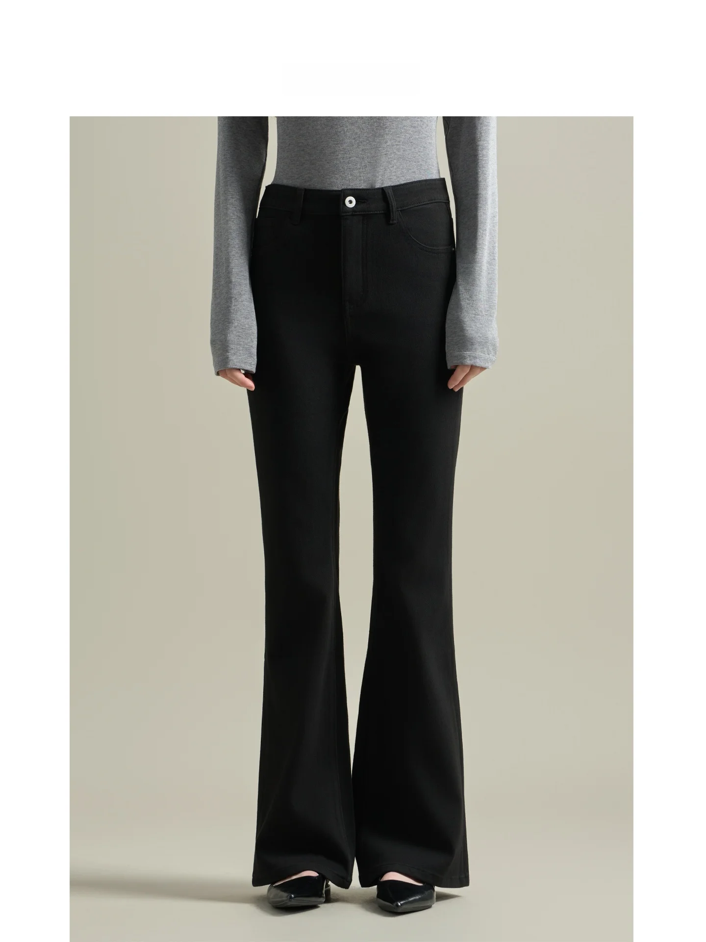 

Джинсы LIMONN с высокой талией и флисовой подкладкой, женские джинсы в стиле ретро, черные джинсовые брюки, удлиняющие, утягивающие, универсальные длинные брюки