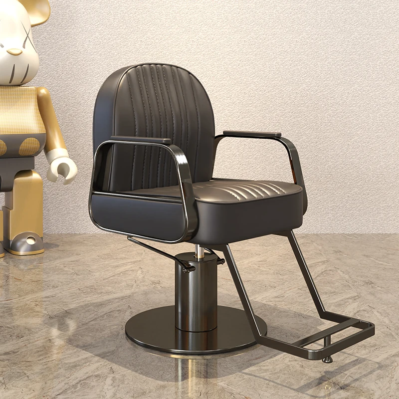 

Equipment Facial Barber Chair Manicure Hairdresser Aesthetic Stylist Comfortable Barber Chair Metal Silla De Barbero Furniture