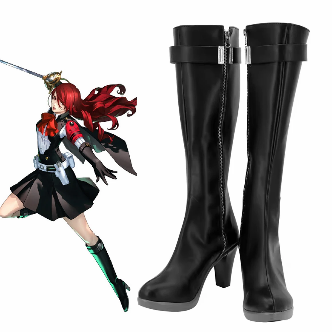 Обувь для косплея Mitsuru Kirijo Game PERSONA 3, ботинки Mitsuru Kirijo