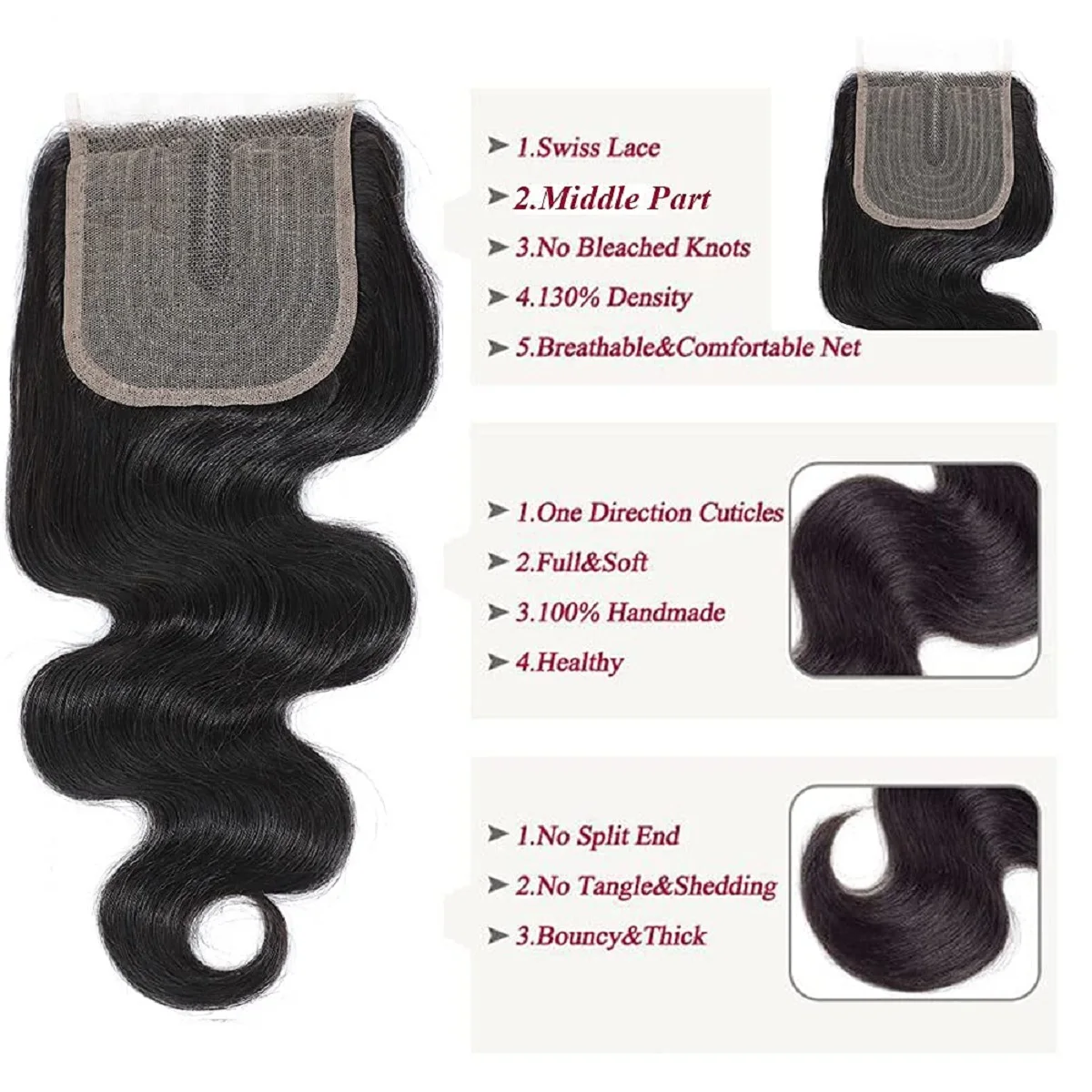 ボディウェーブ人毛バンドル 4 × 4 HD レース閉鎖バンドル 100% 人毛エクステンションブラジリアン織り生毛ナチュラルカラー