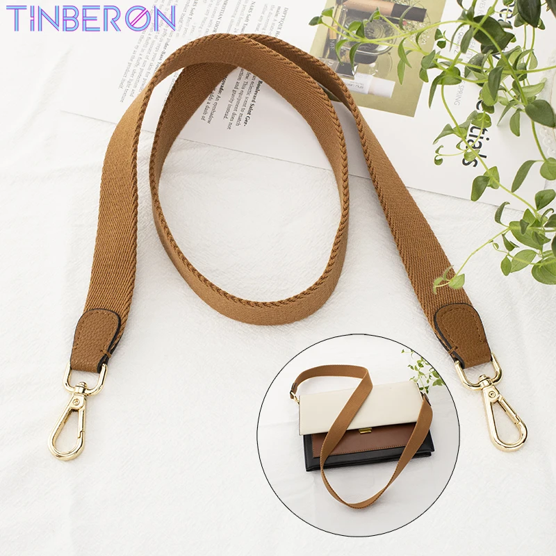 

TINBERON Canvas Bag Strap woman Crossbody Bag Shoulder Strap Solid Color Replacement Fashion shoulder bag strap Accessories