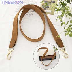 Tinberon bolsa de lona cinta mulher crossbody bolsa alça de ombro cor sólida substituição moda bolsa de ombro alça acessórios