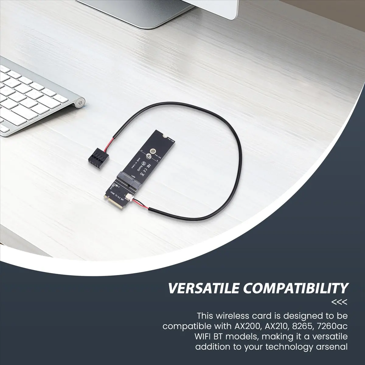 【A60I】 NGFF M.2 A+E Key to NVMe PCI-E SSD Port Converter Adapter