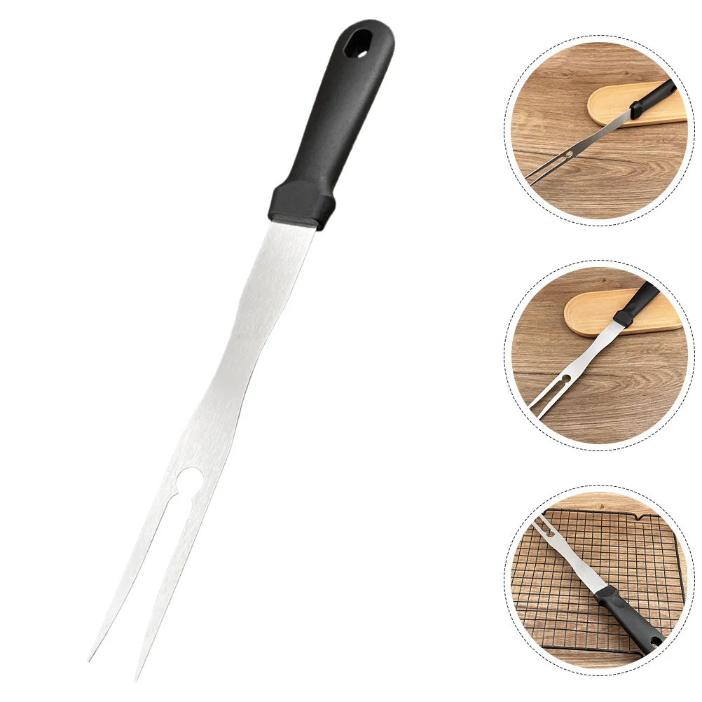 Tenedores de barbacoa de acero inoxidable con mango largo, tenedores para asar malvaviscos, utensilios de cocina para acampar, 2 uds.