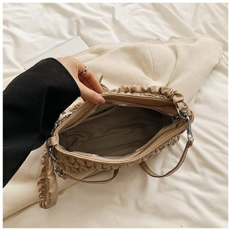 

Элегантная классическая женская сумка из натуральной кожи через плечо в стиле кроссбоди, вдохновленная известными дизайнерами, для повседневного использования