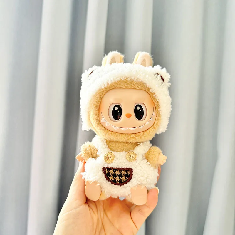 

17cm Mini Plush Doll'S Clothes Labubu I II Idol Dolls Sitting Party Cute Bear Clothing Accessories For Korea Kpop Exo