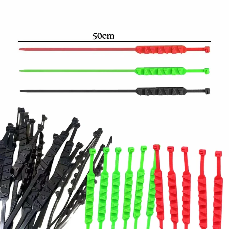 3/5pcs Anti-Skid Snow Chains for Motorcycles Bicycles Winter Tire Wheels Non-slip Cable Ties Motorbike Emergency Tire Chain Tool