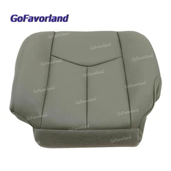 Front Left Driver Side Bottom Seat Cover Gray 922 Synthetic Leather For Chevy Tahoe Suburban 2003 2004 2005 2006