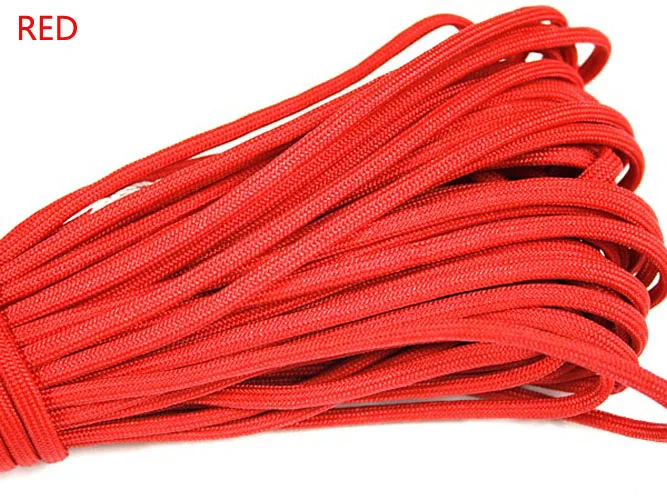 1 Stück 550 Paracord Fallschirmschnur Lanyard Mil Spec Typ III 7 Strang Kern 100 FT 27 Farben zum Klettern Camping/Armband – Detail 11
