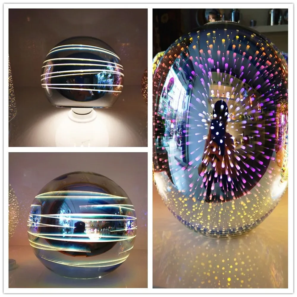 Creative Moden Pendant Light 3D Glass Lampshade Starry Sky Hanging Lamp For Ceiling Kitchen Dining Room Home Decor Lighting