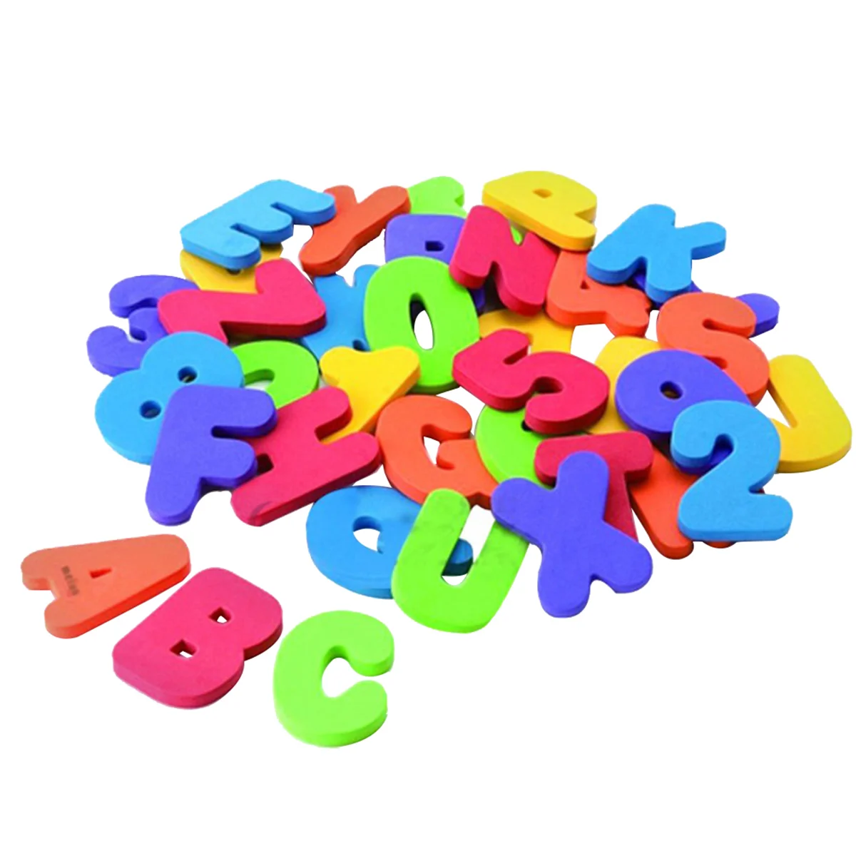 36 Pcs Children’s Toys Bath Numbers Kids Educational Letters Pearlescent Puzzle