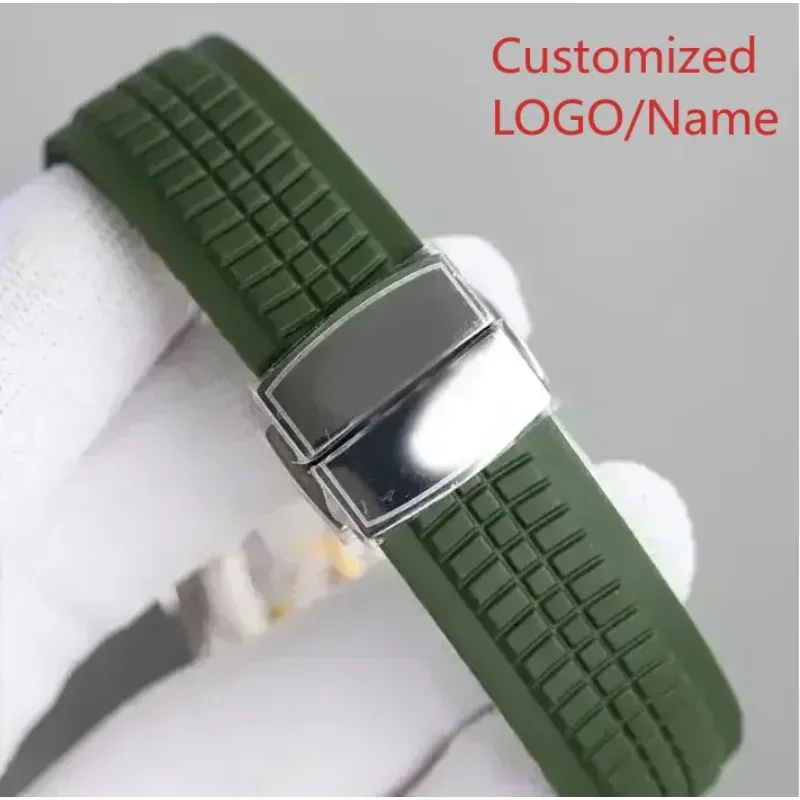 Orologi meccanici automatici da uomo AQUANAUT 5167A Orologi sportivi in acciaio inossidabile relogio Cinturino in caucciù blu nero personalizzato