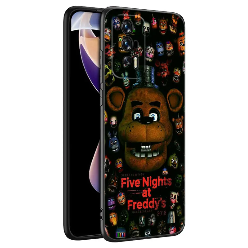 Five-Nights-At-Freddys Black Phone Case For Xiaomi Redmi 7A 8A 9A 10A 11A 9C 10C 12C 13C 11 Prime A1 A2 Plus 12 4G Note 9T 12R