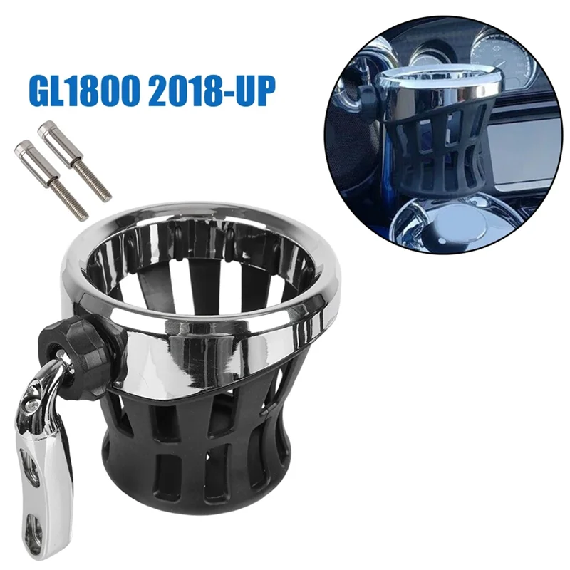 Nuevo portavasos para motocicleta, portavasos ajustable para vasos para Honda Goldwing 1800 GL1800 2018-2020