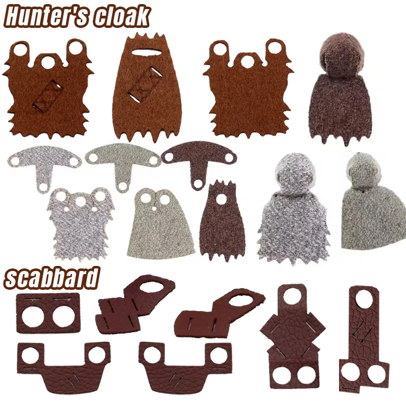 Cape de Chevalier Médiéval, Épée, Armure, Bouclier, Accessoires DIY pour Figurines de Soldats, Blocs de Construction, Jouets