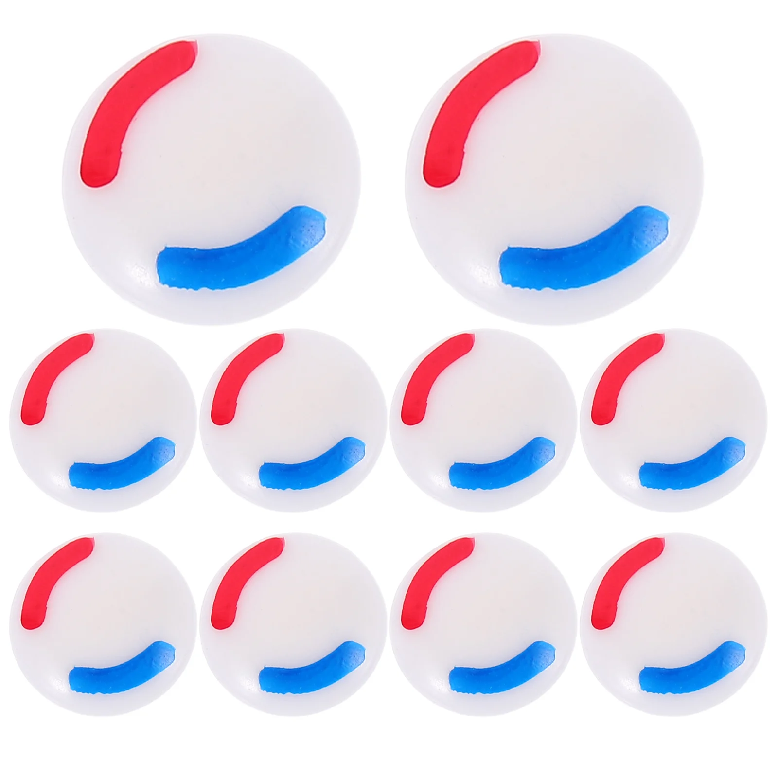

10Pcs Hot Cold Water Plastic Signs Faucet Handle Covers Red Blue Bathroom Kitchen Safety Decorative Labels Sink Water Signs