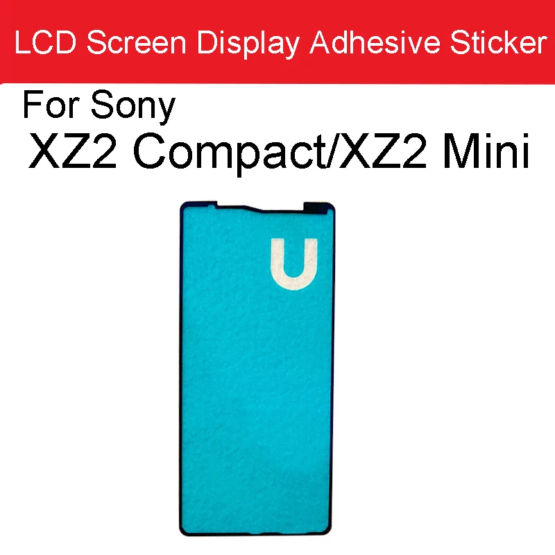 Przednia ramka wyświetlacza LCD Naklejka samoprzylepna do Sony Xperia XZ2 Compact Mini XZ2C H8324 H8314 Przedni wyświetlacz Taśma samoprzylepna