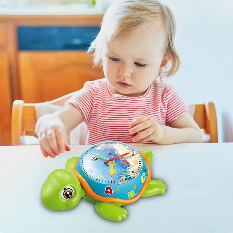 Musical Turtle Crawling Toy Light Music Turtle Time Development Toy Crawling Turtle Time Learning Toys For Boys And Girls Light