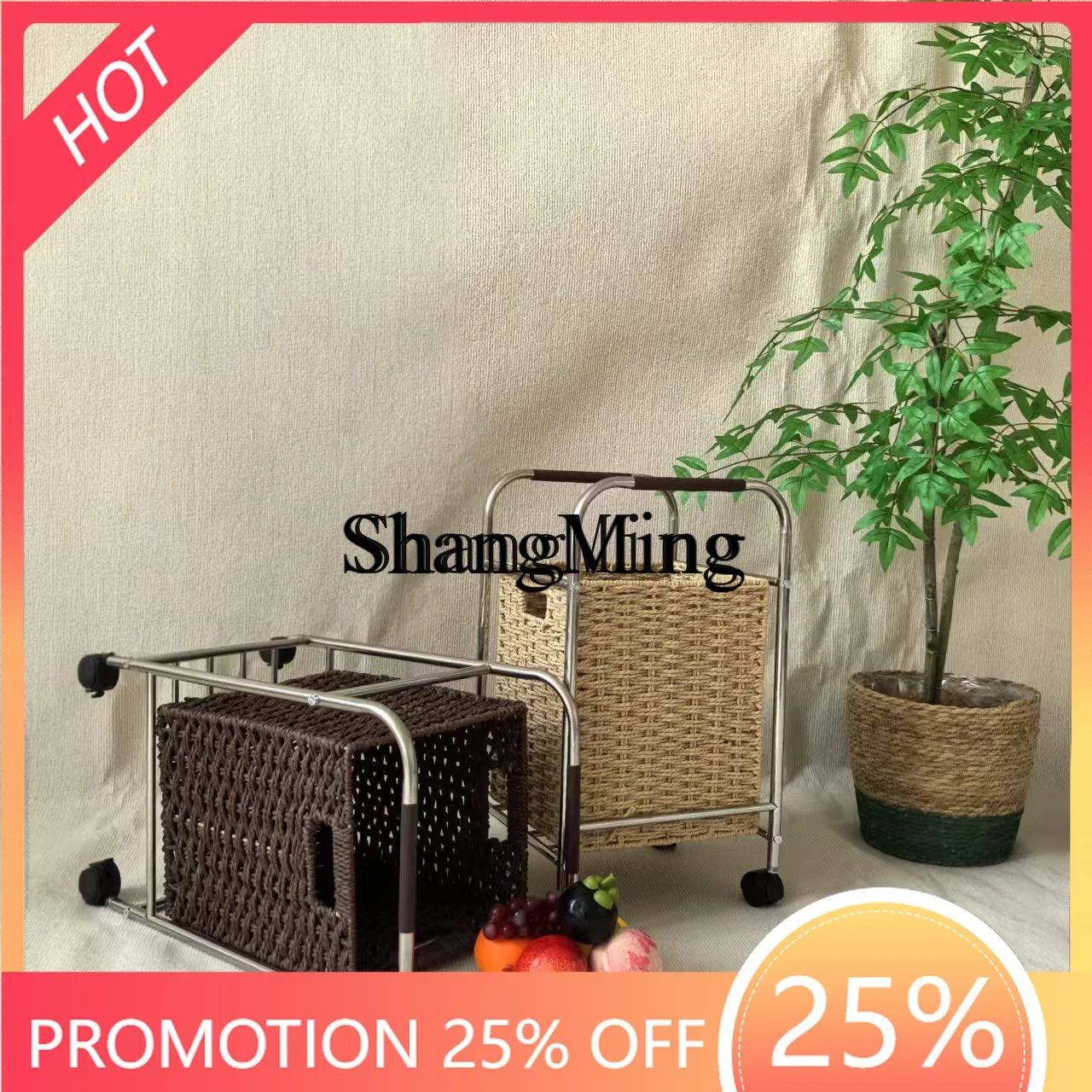 

FG good-looking laundry basket trolley removable rack household multifunctional bathroom storage rack