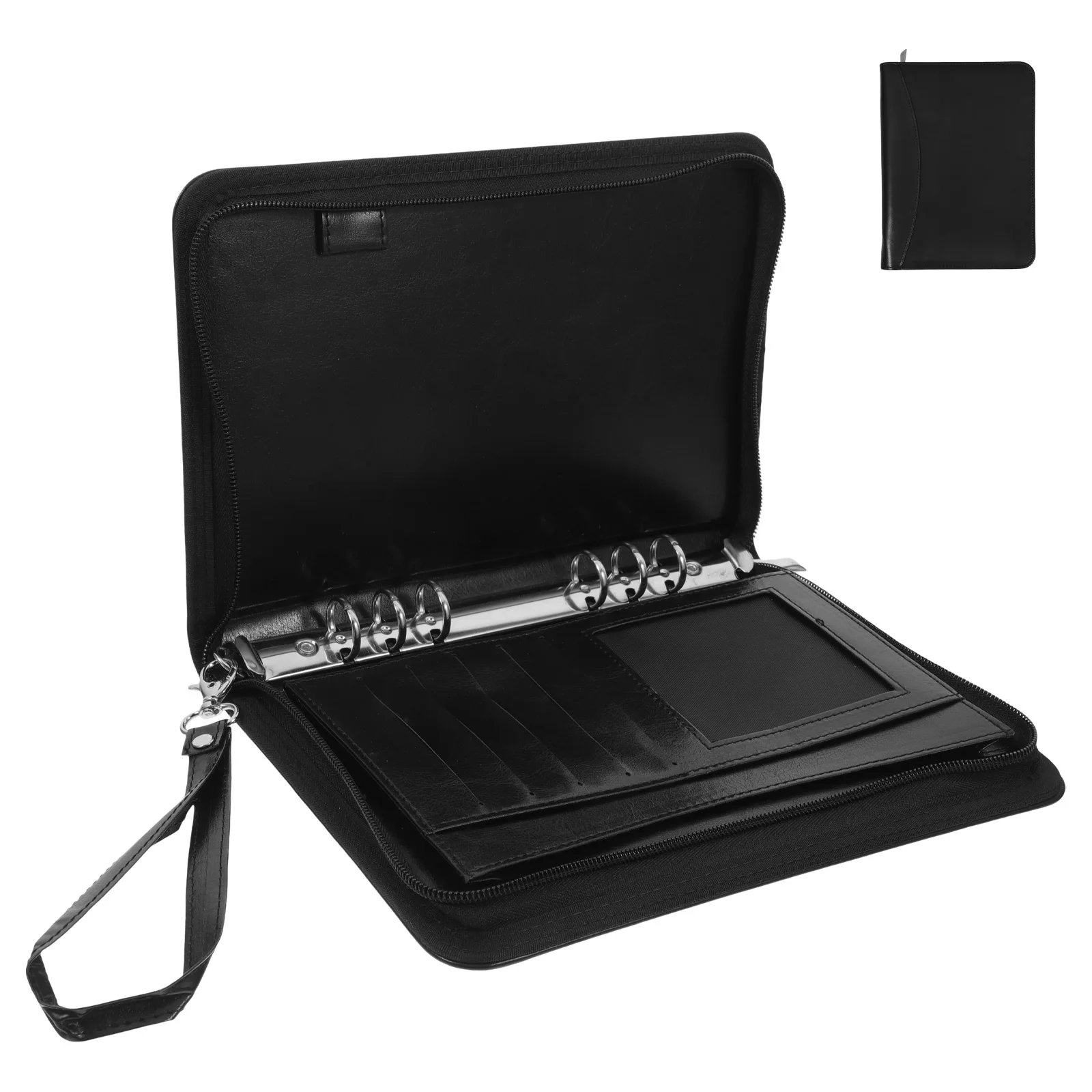 비즈니스 포트폴리오 폴더 지퍼 문서 정리함 전문가용 오피스 포트폴리오 바인더 비즈니스 문서 폴더