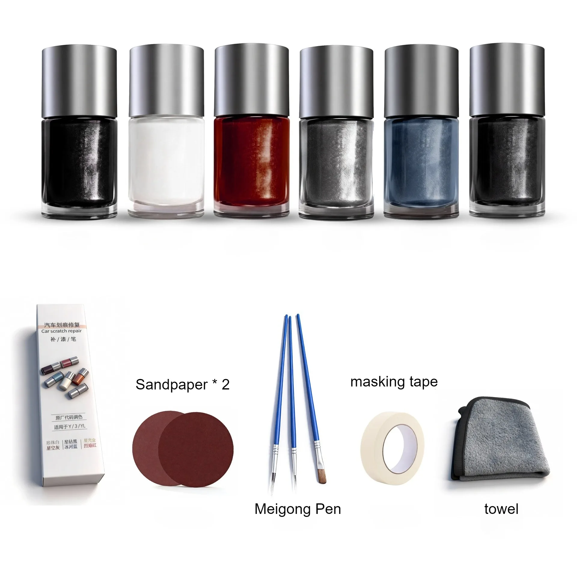 

Touch Up Paint Pen For Tesla Model Y Juniper 2025 2026 Model 3 Highland High-Capacity Car Paint Scratch Repair Pen Accessorie