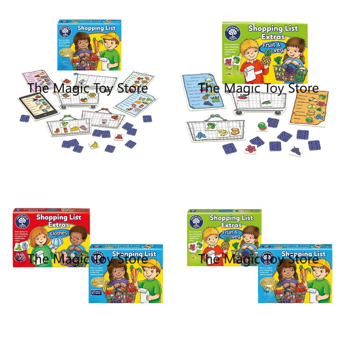 Board Game List - قائمة التسوق الأصلية من أورشارد تويز،